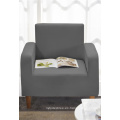 Cubierta de sofá para 3 cojines, reclinable, loveseat y silla (silla, carbón gris / negro)